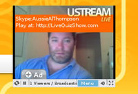 Live video broadcast via uStream.tv Live video broadcast via uStream.tv
